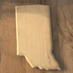 Wooden Indiana Shaped Cutting Board